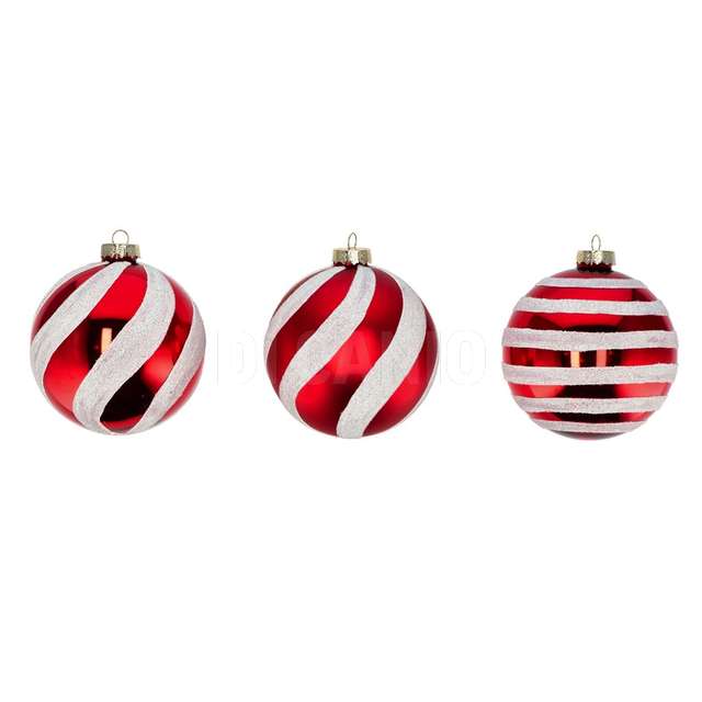 Pallina natale vetro bicol ass. d12 - Principale