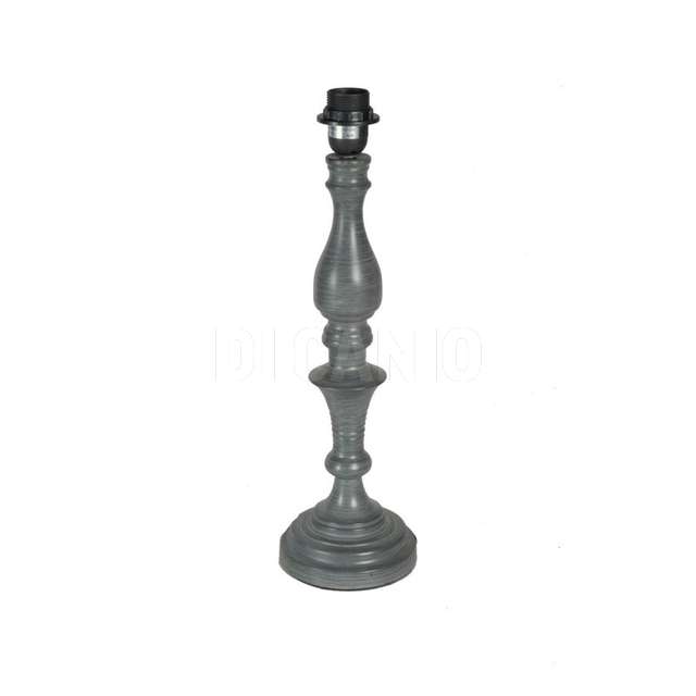 Lampada base metallo grigio 14x49 vacc - Principale