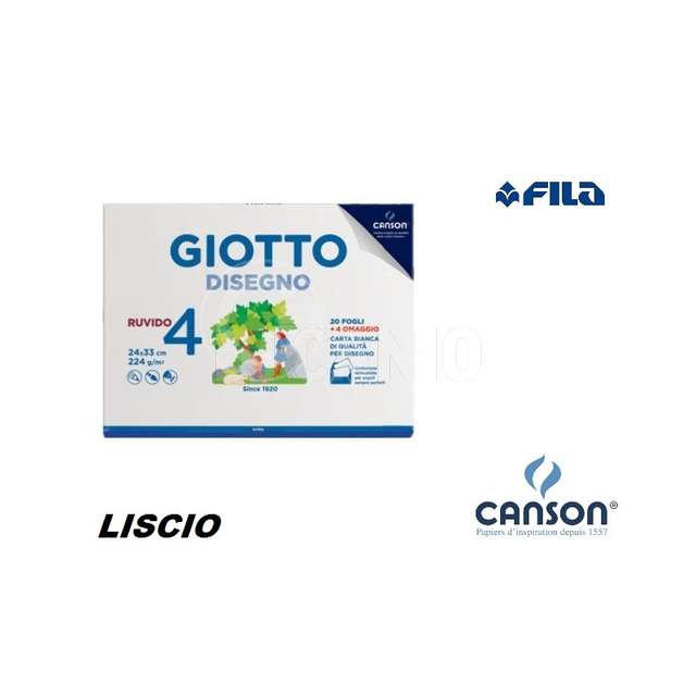 Album disegno 4 24x33 24fg 200g liscio giotto fila - Principale