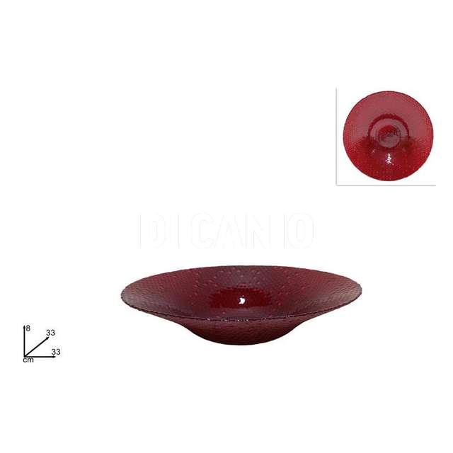 Centrotavola vetro rosso 33cm - Principale