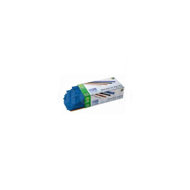Conf. 100pz dorsini in pvc 4 mm. blu lebez.-871-bl- - Principale