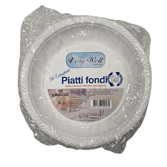 Very well piatti fondi bianchi 19 pz - Principale