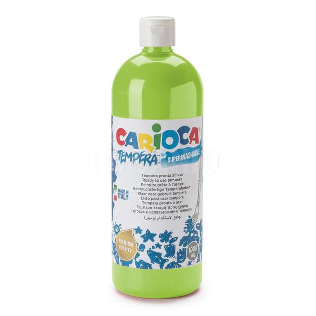 Tempera pronta 1000ml verde chiaro carioca - Principale