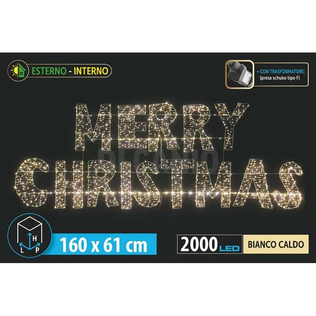 Dec.merry christmas 2000l 160x61cm u/es.caldo - Principale