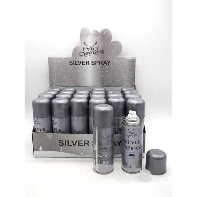 Bottiglia decorativa color argento in display 80gr/250ml - Principale