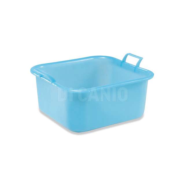 Bagno quadro 33x31x16 lt.10 azzurro polipropilene plastime - Principale