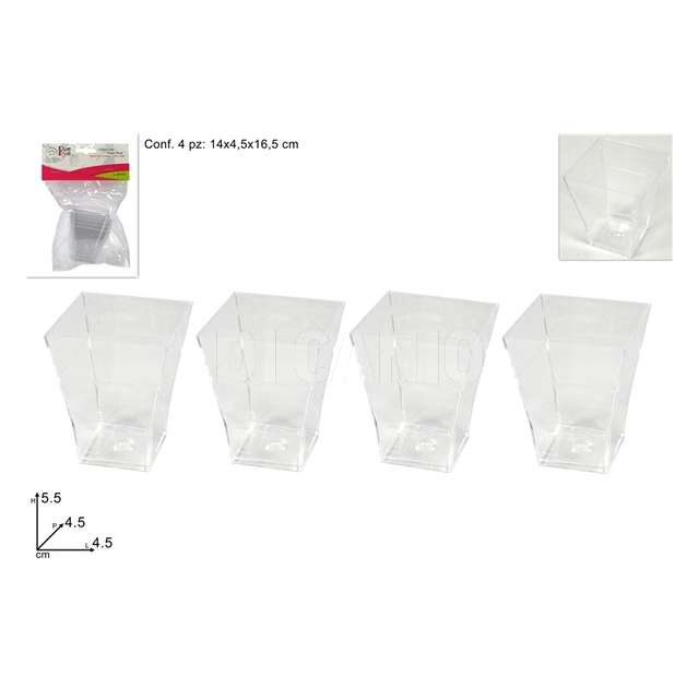 Coppetta plastica 4pz - Principale