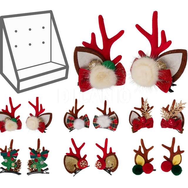 2clip capelli natale 5cm 6ass - Principale