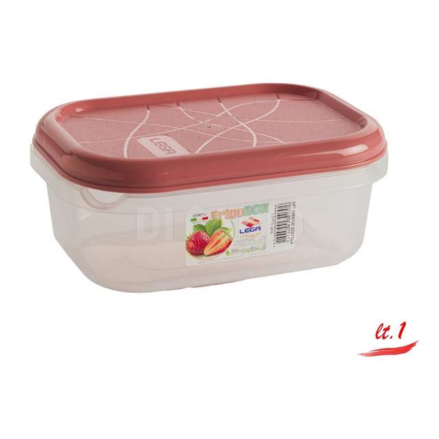 Contenitore frigo box anche per micronde rettangolare lt 1 - Principale