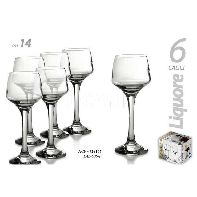 Acf/6 calici 80cc liq.parsifal lal506f84et 6 pz - Principale
