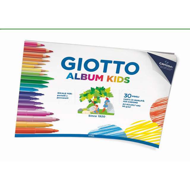 Album pittura kids a3 30f 90g giotto fila - Principale