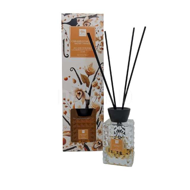 Diffusore di fragranza bottiglia prisma120 ml caramello salato - Principale