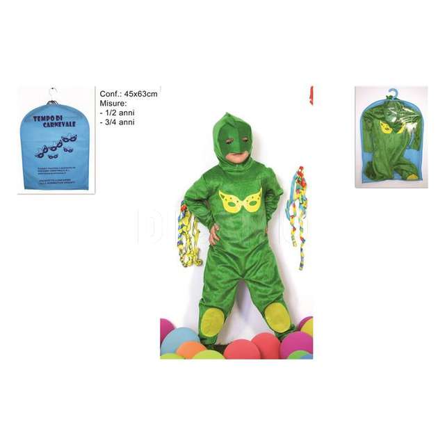 Vestito personaggio verde 2 misure - Principale