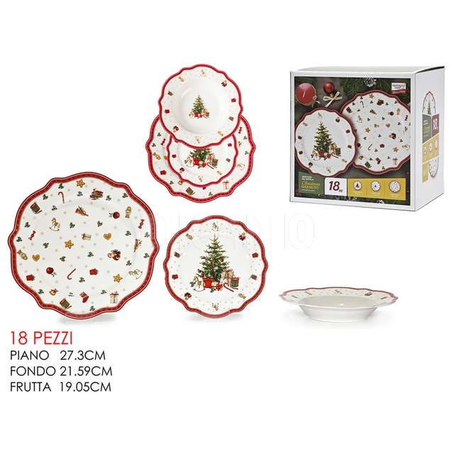 Servizio tav.18pz christmas harmony porc - Principale