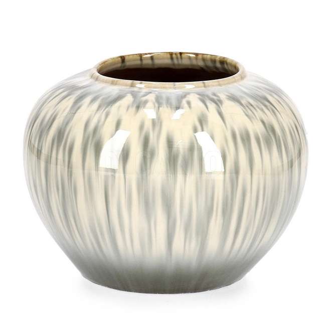 P.vaso coira tondo beige melange d25 terracotta smaltata - Principale
