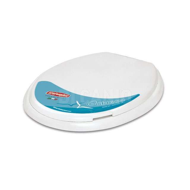 Sedile wc gabbiano bianco stefanplast - Principale