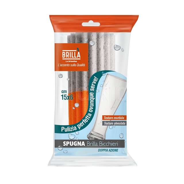 Spugna brilla bicchieri dual action - Principale