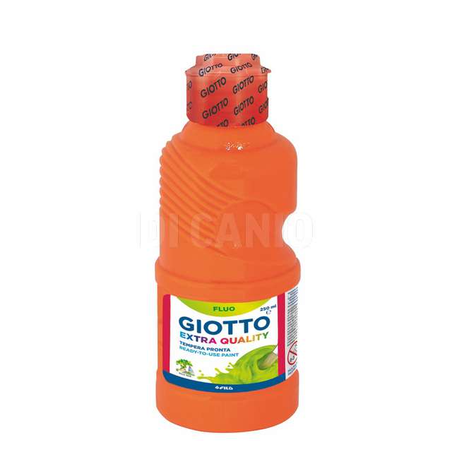 Tempera giotto paint arancione 250ml fluo -53110300- fila - Principale