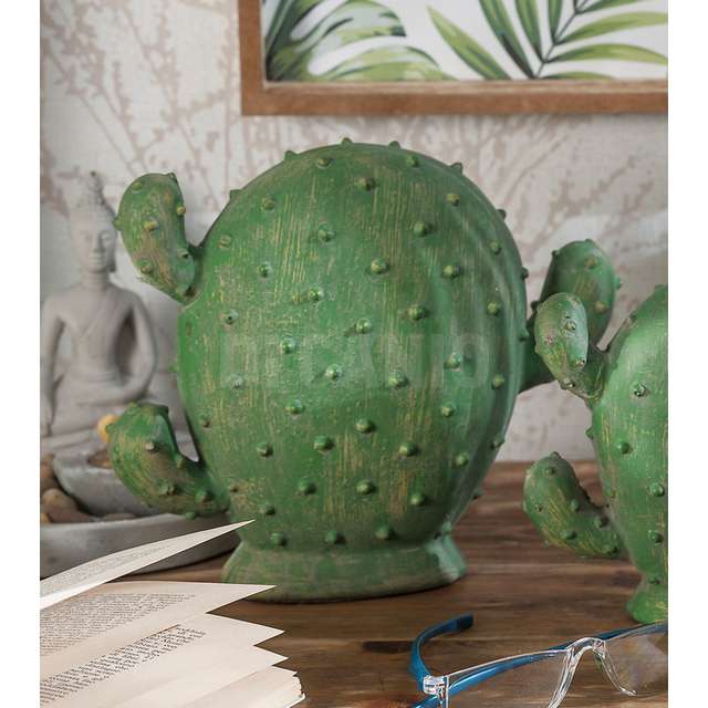 Cactus in cemento cm21,5x6,5xh18,5 - Principale