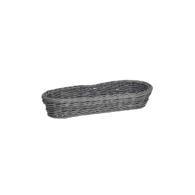 Cestino intreccio ovale 25x10x4 provenza grigio tognana - Principale