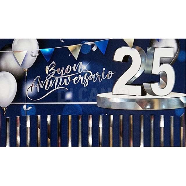 Bigliettino portasoldi cod.04 25 anni buuon anniversario - Principale