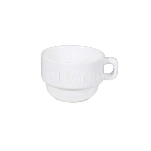 Tazza caffe impilabile cl.8 bianco roma - Principale