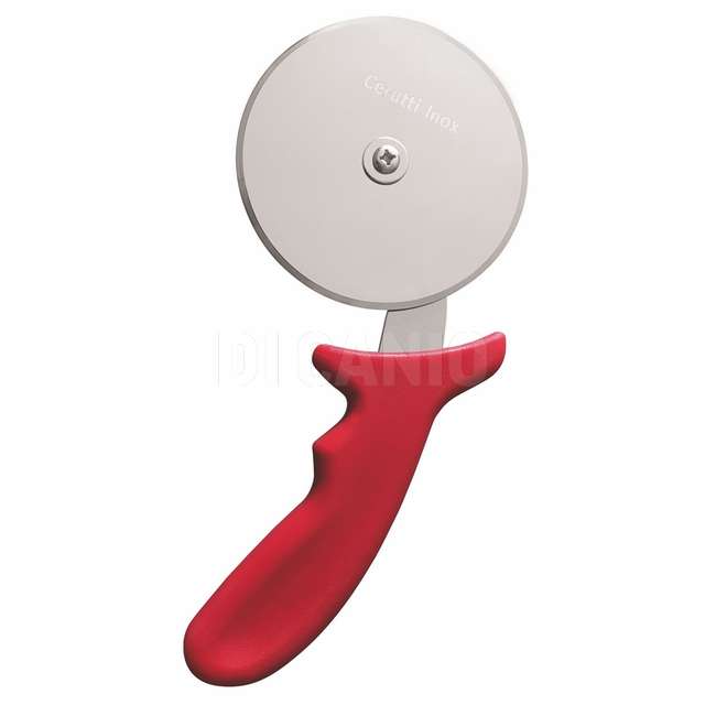Rotella tagliapizza alta qualita manicoplastica rosso dm.10x24cm - Principale