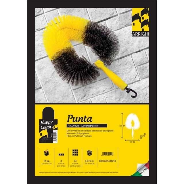 Ragnatore piumato punta cm,37x25 fibra in pvc non piumato - Principale