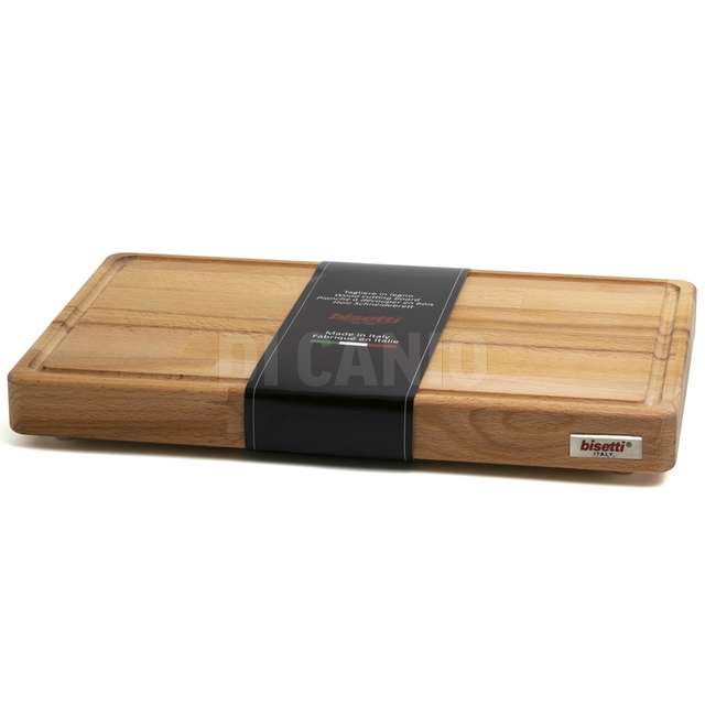 Tagliere rettangolare in faggio cm.40x25x4 bisetti - Principale