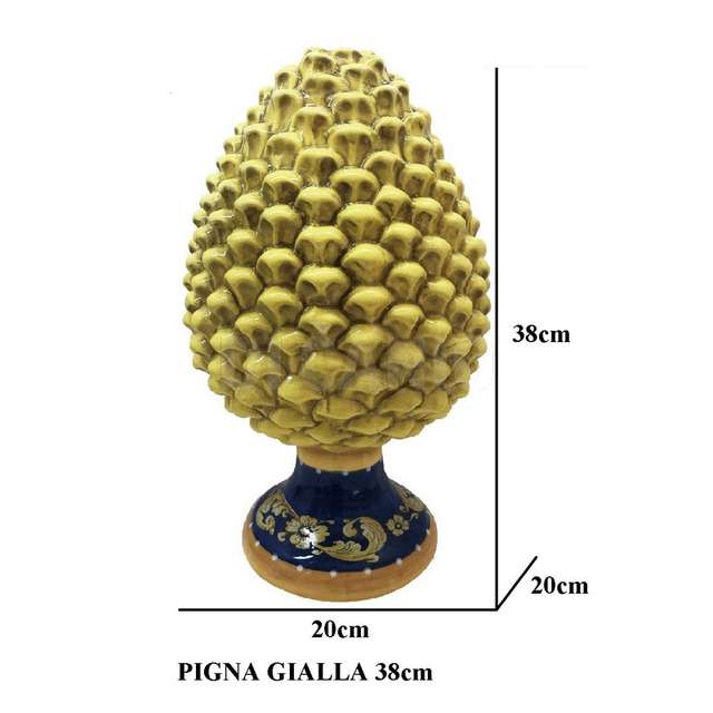Pigna 38 cm gialla - Principale