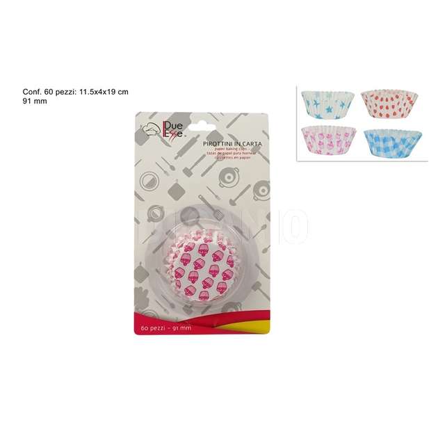 Pirottine dolci carta 60 pz 91 mm - Principale
