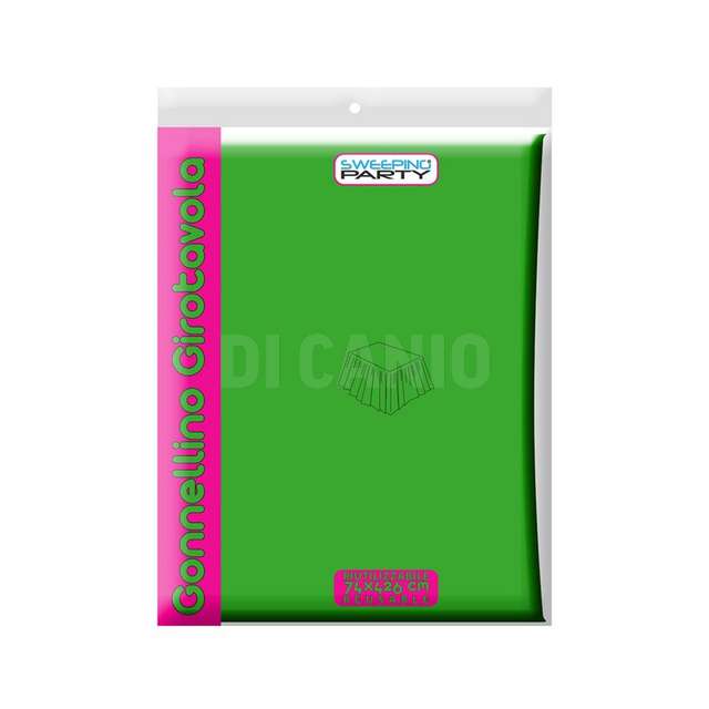 Gonna da tavolo 74cmx426cm colore verde m.v.t.4994 - Principale