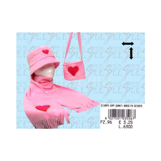 Sciarpa cappello guanti (60) due esse - Principale