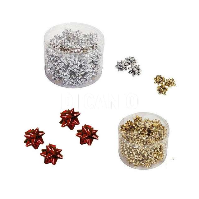 Conf 100 microstelle lux mm5-dm25 3 colori .oro.rosso.silver - Principale