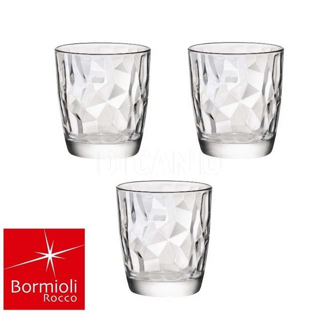 Conf. 3pz bicch. diamond acqua trasparente bormioli rocco - Principale