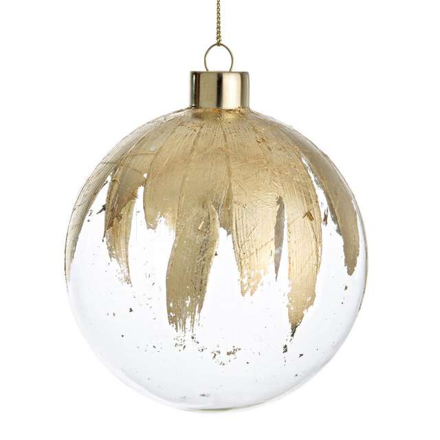 Sfera vt paint trasparente-oro d100 vetro dm.10 - Principale