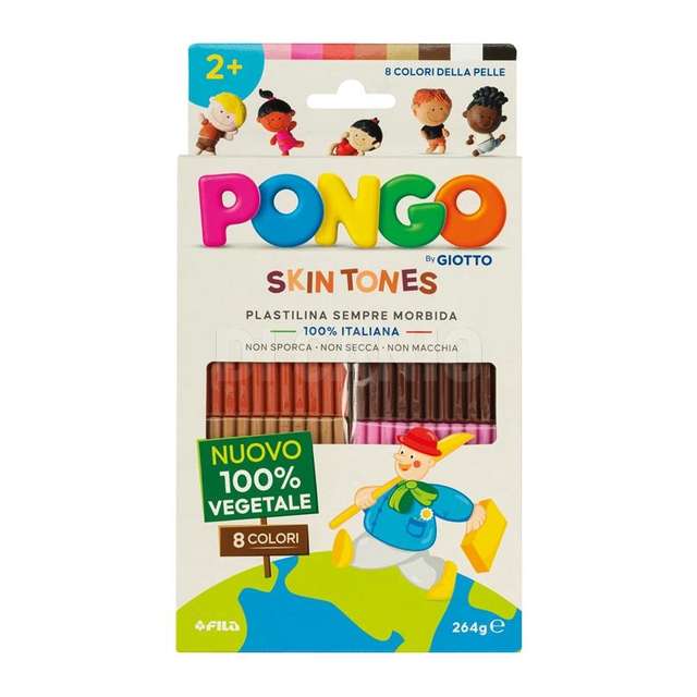 Plastilina pongo by giotto 264 g. 8 colori fluido fila - Principale
