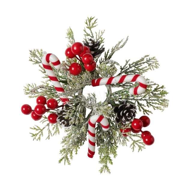 Girocandela c/decori natale d.2,5 cm - Principale