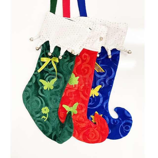 Calza befana velluto lux folletto - Principale