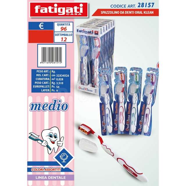 Spazzolino da denti oralklean medio - Principale