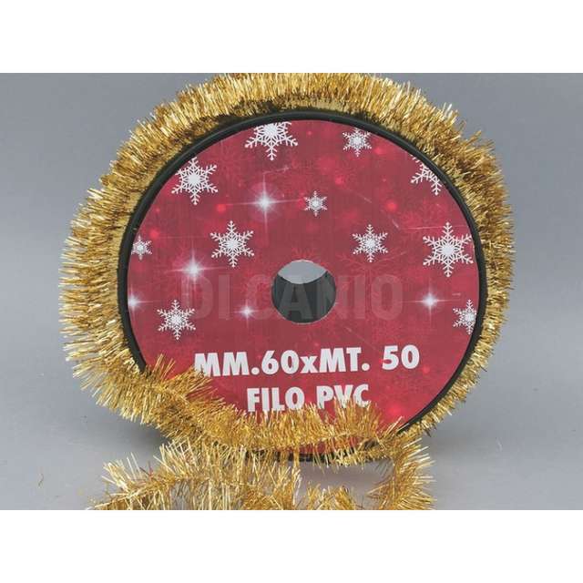 Bobina filo pvc mm.60xmt.50 oro metallizzato euron.f-25492 - Principale