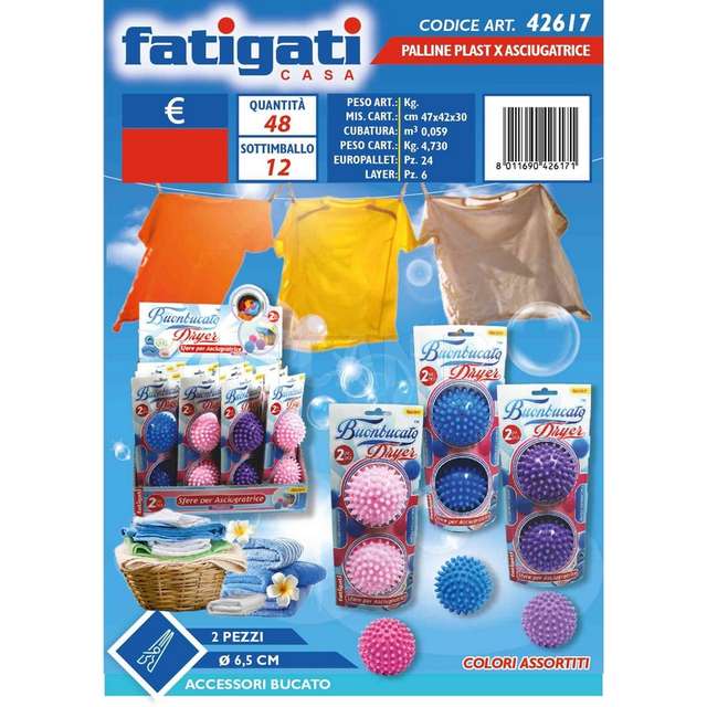 Palline plast x asciugatrice 2pz co - Principale
