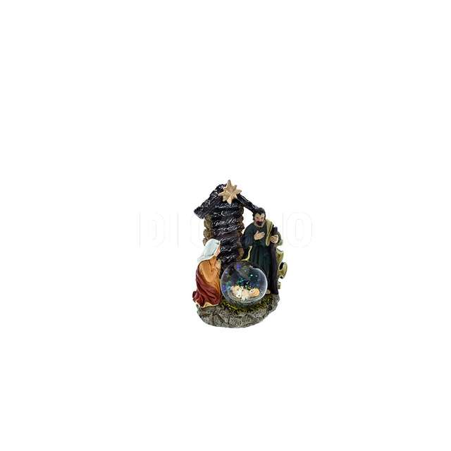 Nativita con ampolla vetro 10x7x14cm - Principale