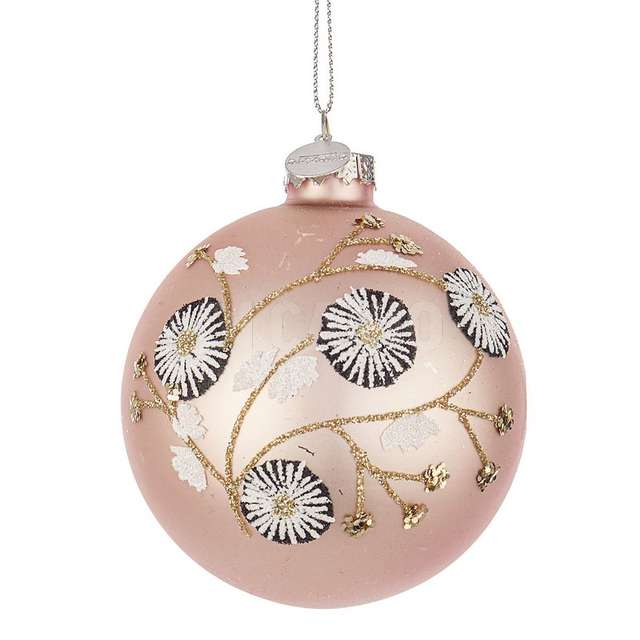 Sfera vetro bloom rosa diametro 80 - Principale