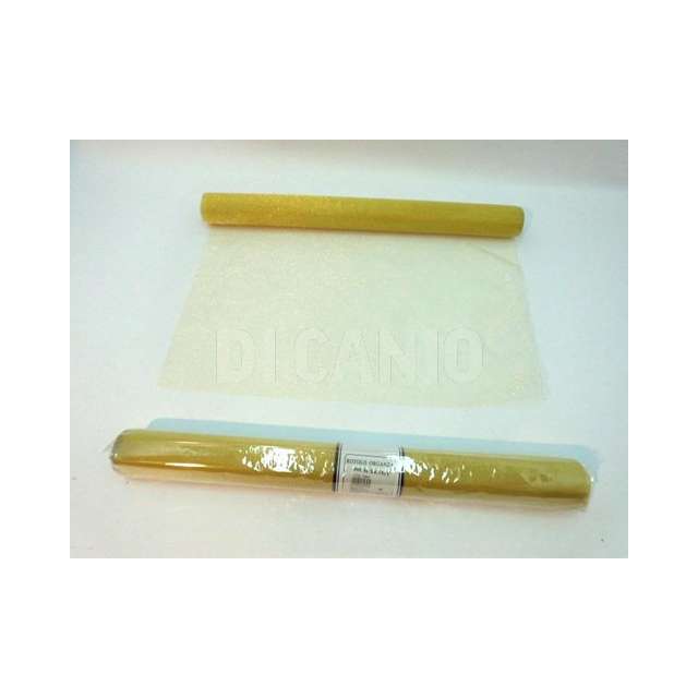Rotolo organza h. 48cm.x4,5mt.col.oro creare - Principale