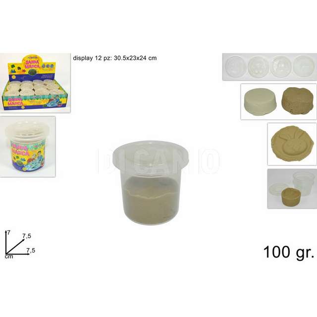 Sabbia magica 100gr 2col 2072-6 white_brown d.e. - Principale