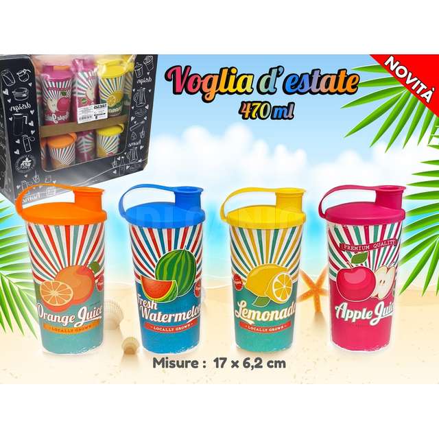Bicchiere 470 ml plasica cm.17x6.2 - Principale