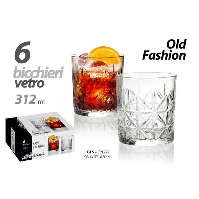 Gin/6 bicch.312cc old fash 5411jw3/bha6 - Principale