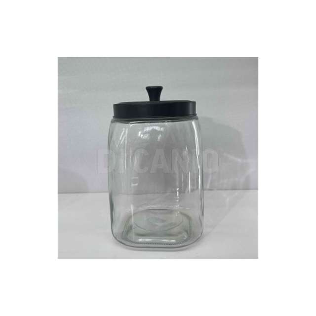 Barattolo vetro quadrato con tappo metallo 23x14.2 - Principale