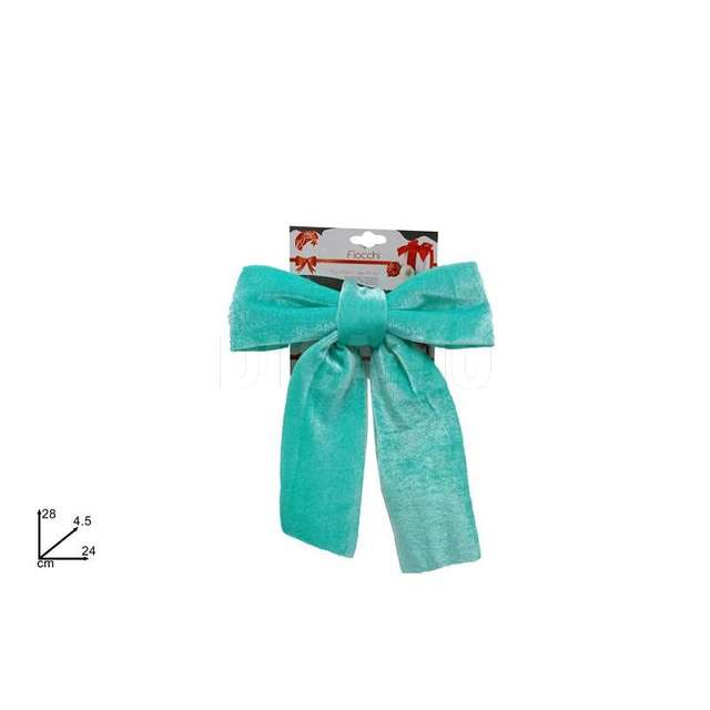 Fiocco velluto 24cm tiffany - Principale